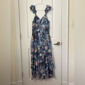 NWT Anthropologie Ruffled Midi Dress